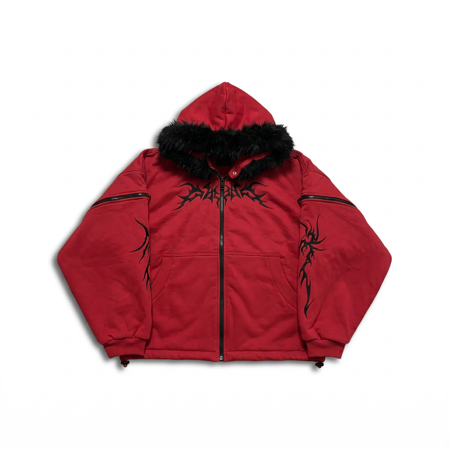 HOODIE RAVEN RED