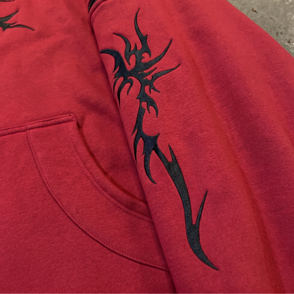 HOODIE RAVEN RED