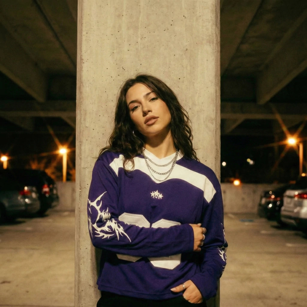 POLERA BLACKOUT AMETHYST