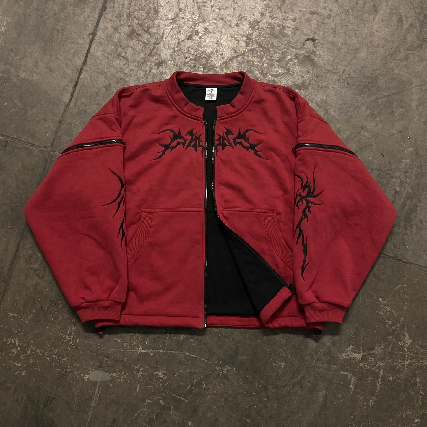 HOODIE RAVEN RED